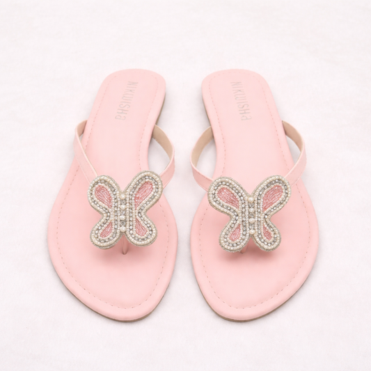 Pink Butterfly Flats