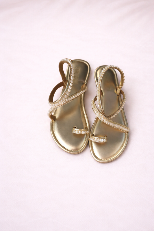 Golden Pearl Sandal
