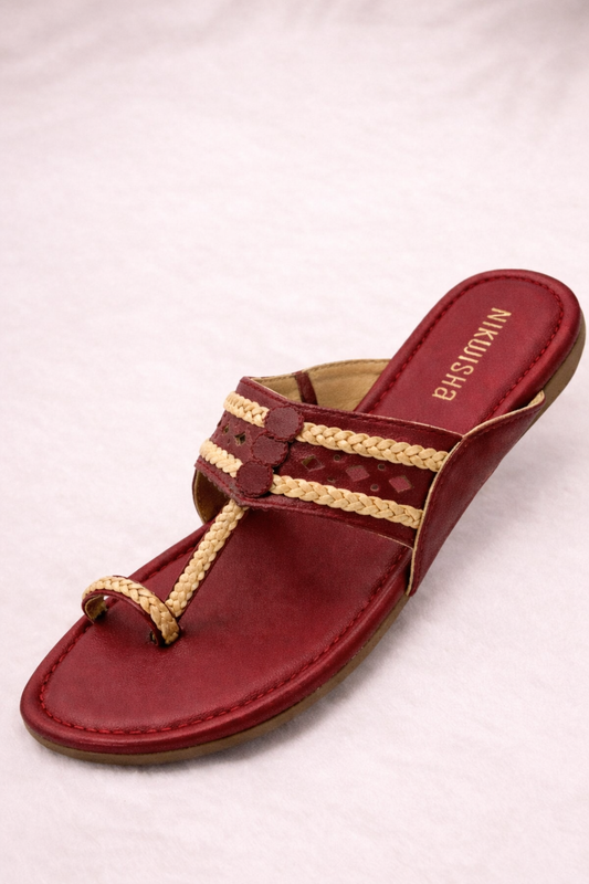 Maroon Kolhapuri