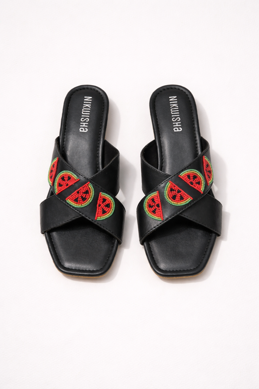 Watermelon Black Heel