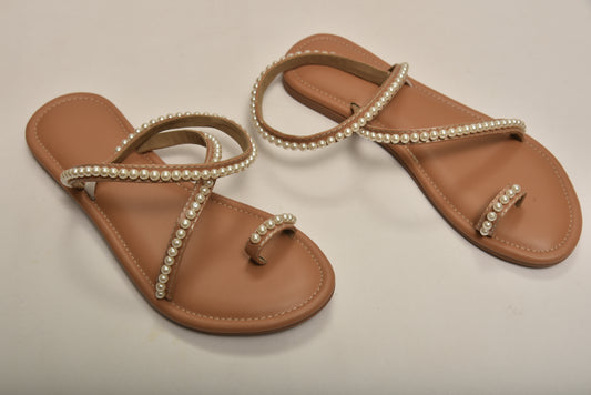 Beige Pearl Sandal
