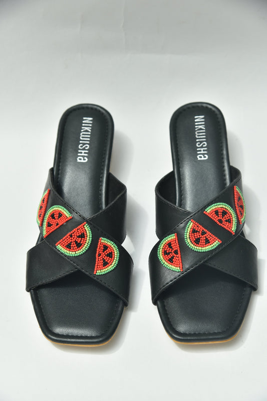 Watermelon Black Heel