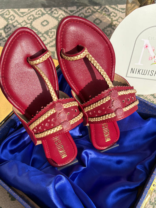 Maroon Kolhapuri